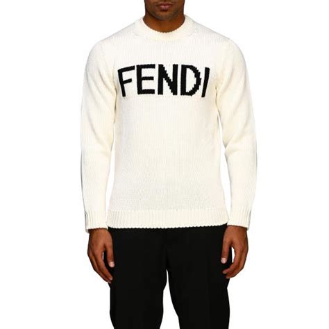 fendi white crew neck|Sweatshirts .